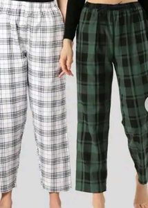 Checked Casual Pants