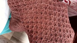 Brown V Neck Full Sleeve Sweater For Women