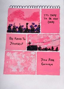 Pink Affirmation Notepad Art