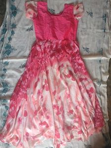 Floral Pink Girls Dress