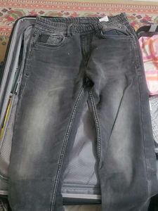 Stylish Grey Denim Joggers