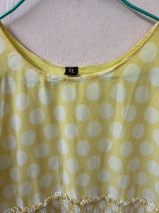 Yellow Polka Dress