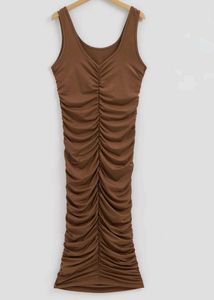 Ruched Bodycon,  Midi Dress