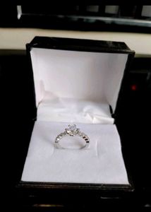 Diamond Ring Pure Silver 925