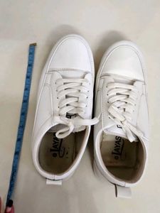 White Leather Casual Sneakers UK 7