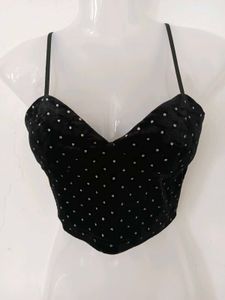 VELVET CROP TOP