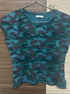 Camouflage Crop Tshirt