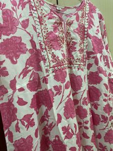 Frock suit Pink Color With Palazzo Set