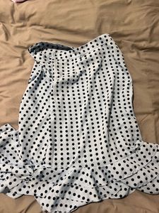 Polka Dot Sky Blue Skirt