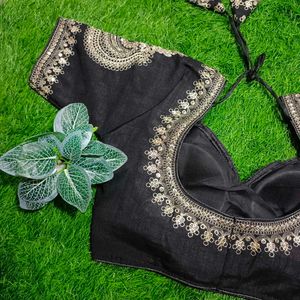 Vichtra Silk Embroidery Blouse