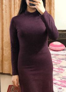 🫅 Elegant Bodycon Party Dress Burgundy