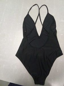 Black Plunge Swimsuit