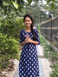Blue Printed Kurta