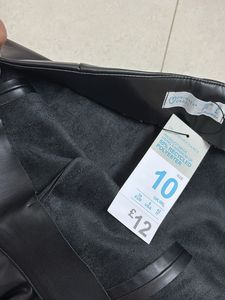 Chic Black Faux Leather Shorts