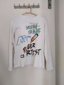 Graphic Print Long Sleeve Tee