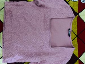 Lavender Top With Detail Work