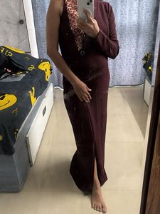 Burgundy Sequin Dress