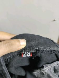 Loose Fit High Rise Black Jeans