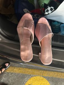 Baby Pink With Trasparent Heel Beautiful