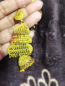 Yellow Long Earring