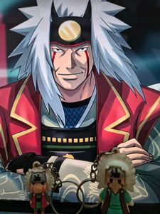 Jiraiya Keychain Set