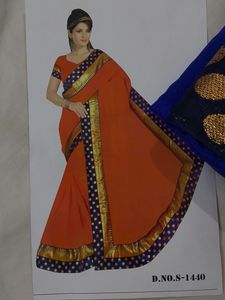 Navy Blue Saree