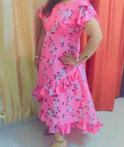 Pink Floral Dress