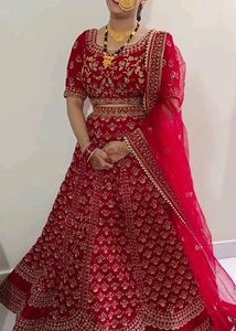 Bridal Lengha Red Colour