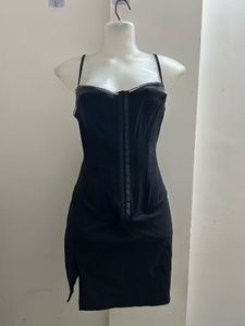 URBANIC Black Corset Dress