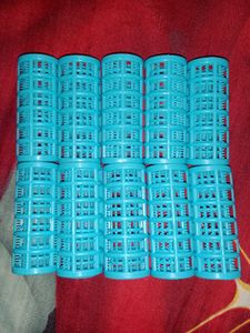 Vintage Blue Hair Rollers