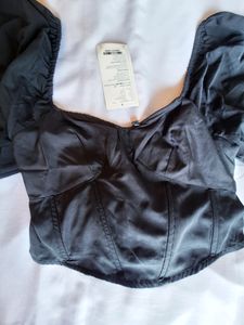 New With Tag Black Corset Top