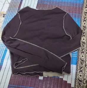 Two-Tone Long Sleeve Top