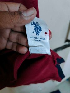 US Polo Assn. Maroon T-shirt