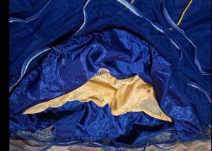 🔥🔥Sale💥💃 Blue Full Havy Work One Piece Gown.