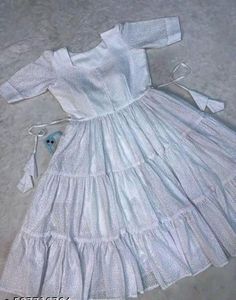 White Tiered flared Dress