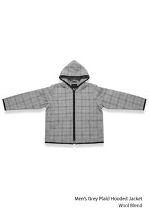 Men's Plaid Hooded Jacket