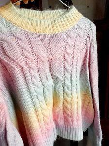 URBANIC Rainbow Knit Sweater