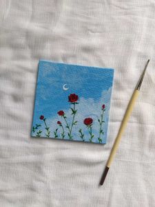 mini Rose Sky Canvas Painting🌹