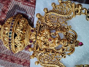 Gold Plated Long Thik Chain Necklace Set