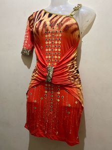 one-shoulder, bodycon mini dress
