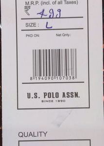 US Polo Assign Tshirt In Metty Fabric Ragular.