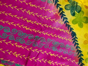 Multicolored Crepe Printed Saree