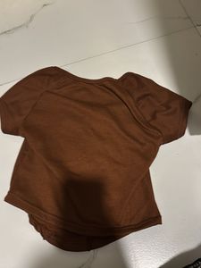 Brown Crop Top