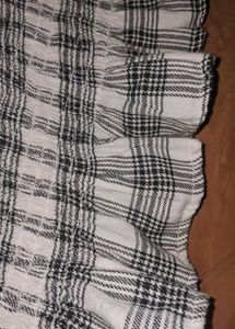 Plaid Ruffled Cropped Tank Top
