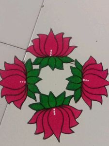 Readymade Rangoli Patches Direct Use