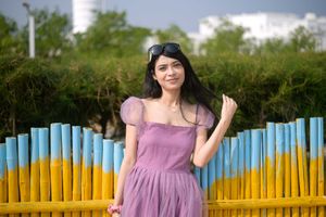 Lavender Tulle Midi Dress
