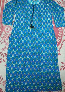 new Floral Print Cotton Kurta