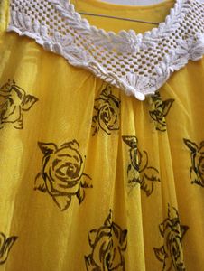 Yellow Lace Top