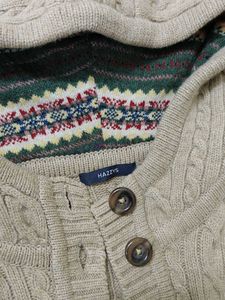 Hooded Knit Cardigan