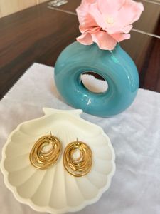 SALE 18K Gold Plated Spiral Earings